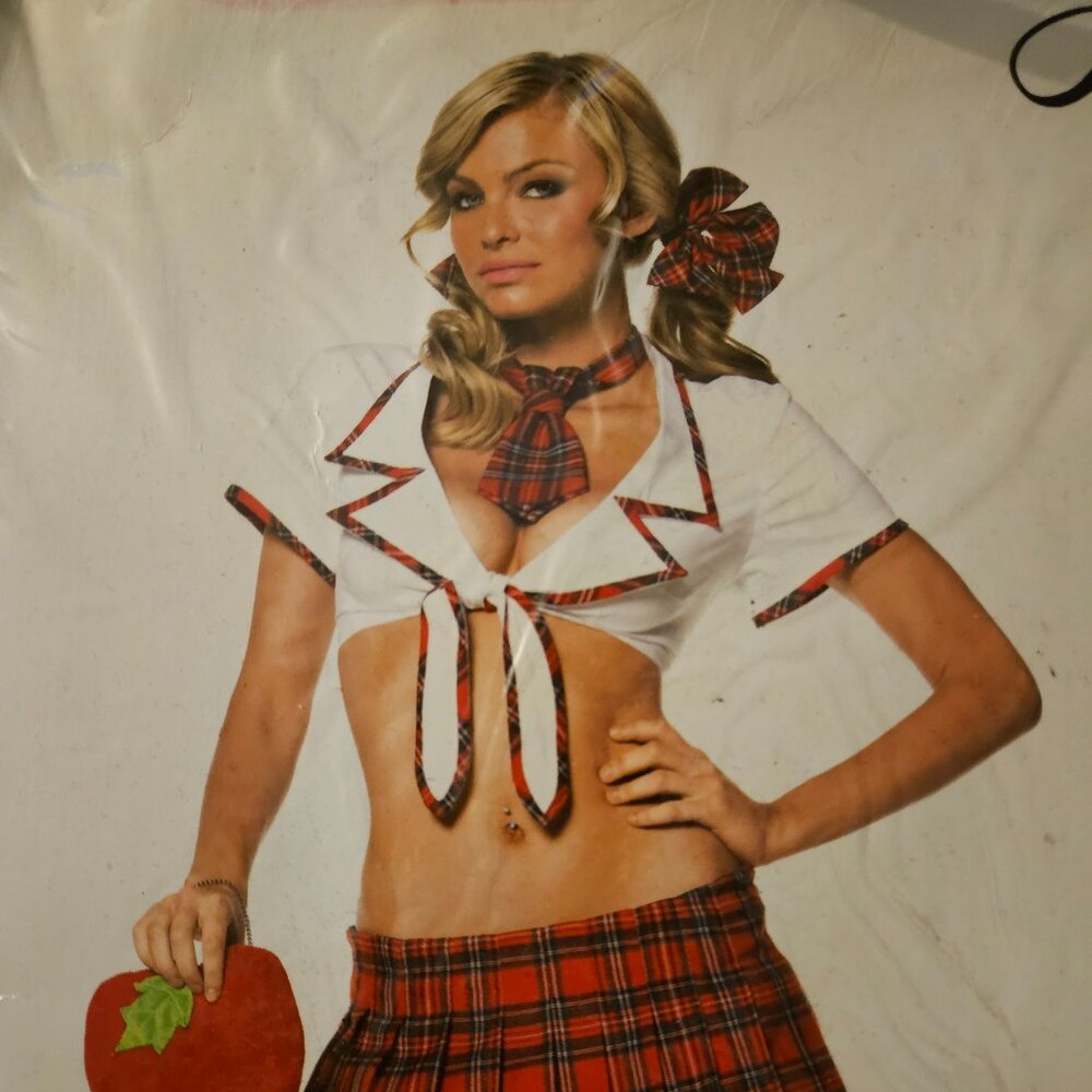ONLY NEW S/M 3pc. Naughty  Little Prep School Girl Costume
